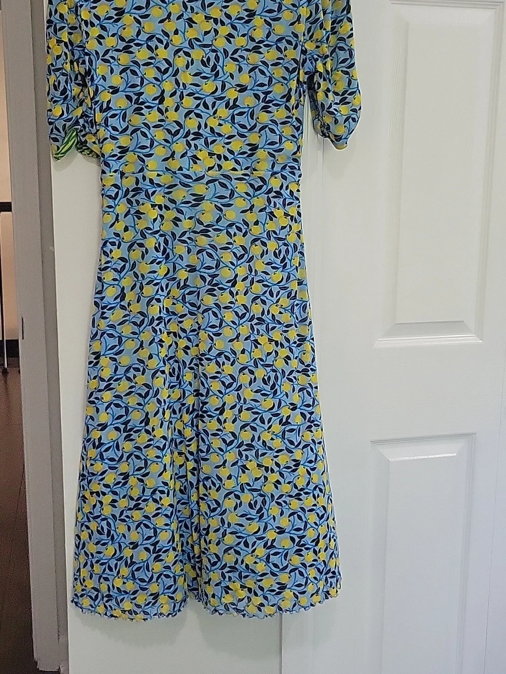 Diane Von Furstenberg Women’s Ruched V-Neck Dress - Reversible - Picture 8 of 10